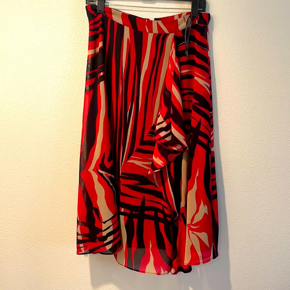 Calvin Klein print midi skirt, size 4